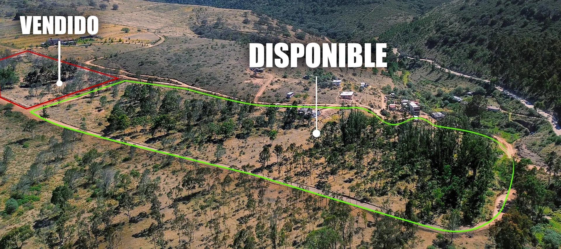 Vista del terreno de El Abra